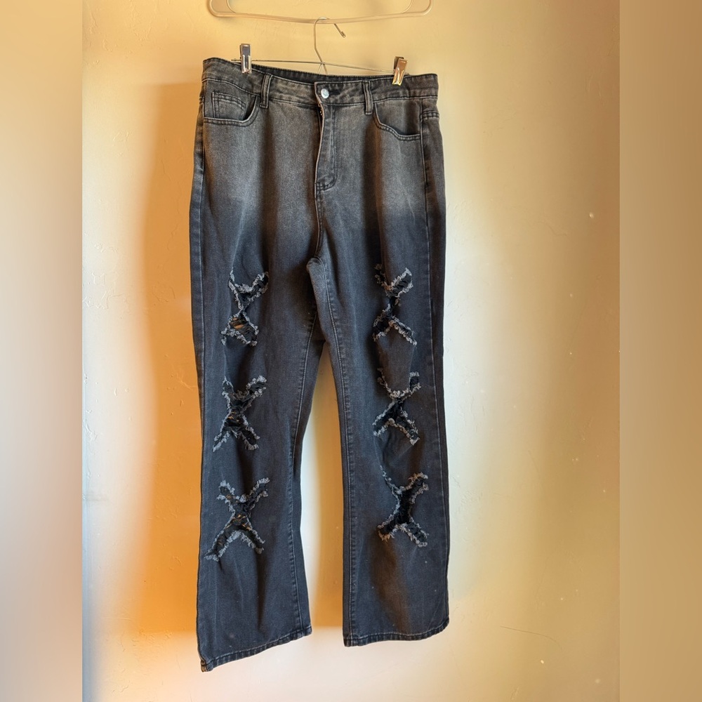 Composition brand black jeans